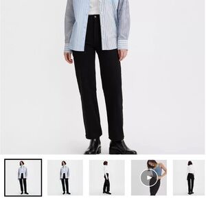 Women’s. Levi’s Ribcage Straight Jeans 27x27, in Black Sprout